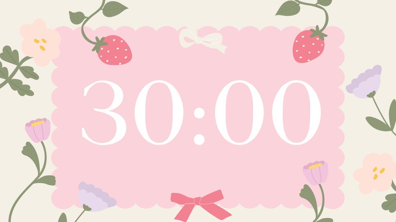 30 Minute Timer - Deep Focus for Relaxing, Studying and Working