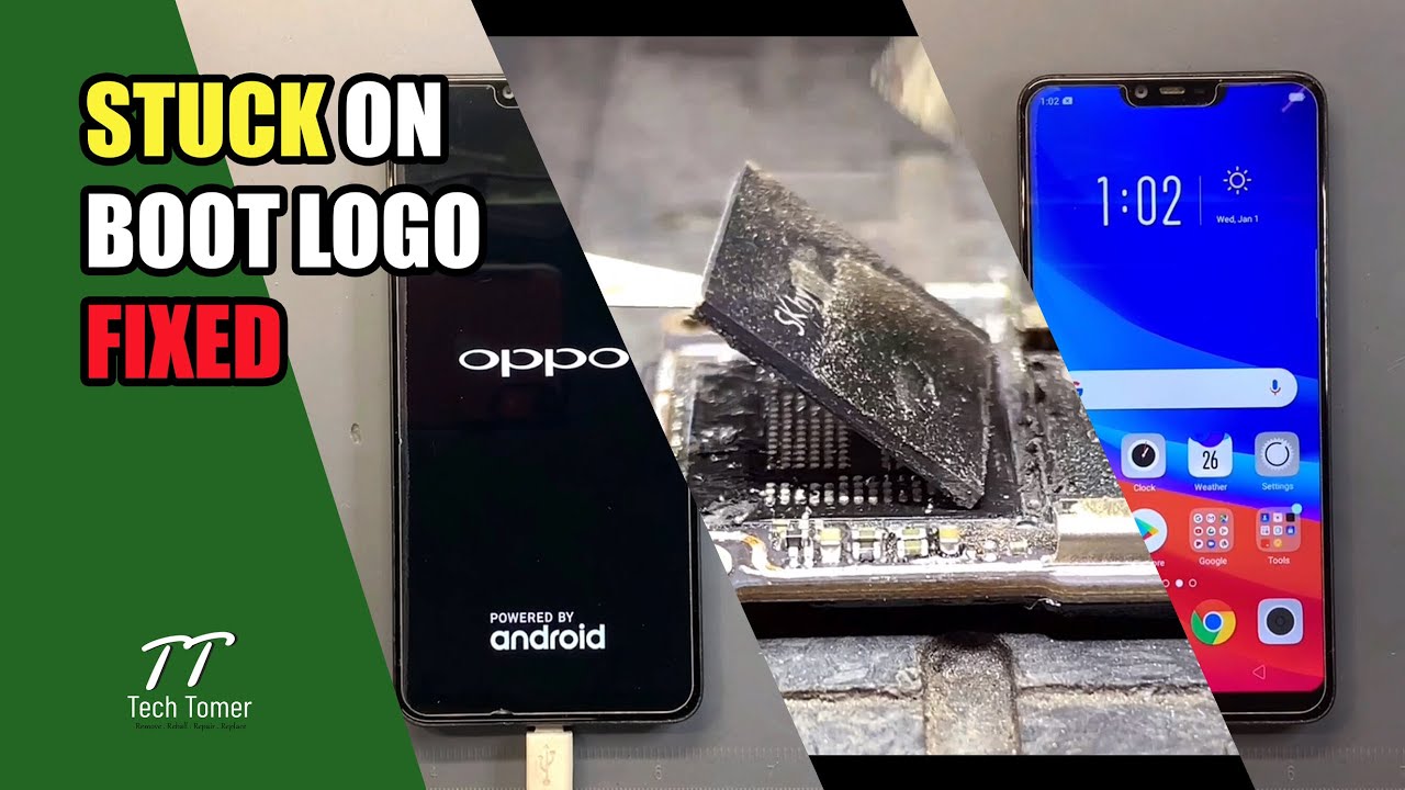 OPPO A3s Stuck on Boot Logo Direct eMMC Repair with Easy JTAG Tutorial | Tech Tomer