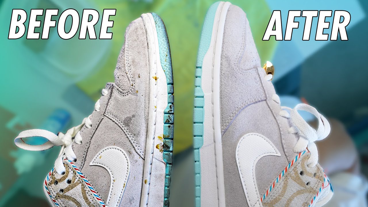 КАК ЧИСТИТЬ КРОССОВКИ NIKE DUNK LOWS ИЗ ЗАМШИ/НУБУКА! *РУКОВОДСТВО*