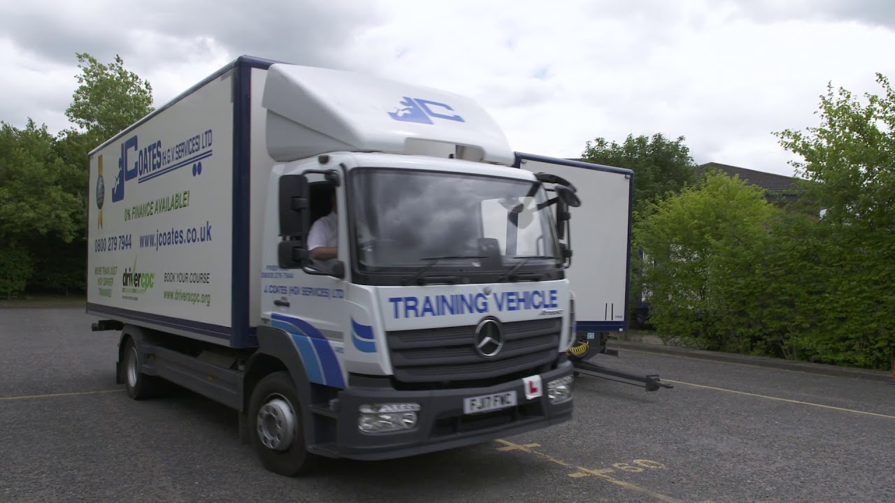 coupling and uncoupling exercise for category C+E driving test