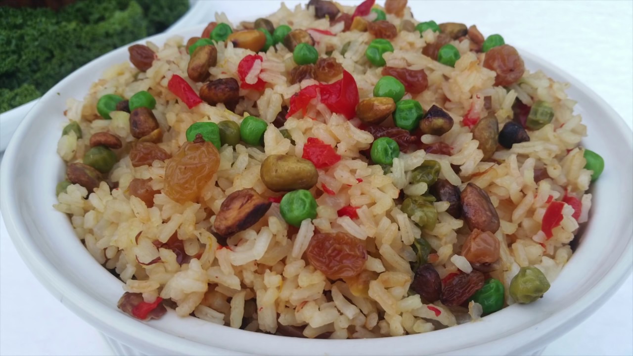 Arroz con con pasas y almendras - Comida Saludable
