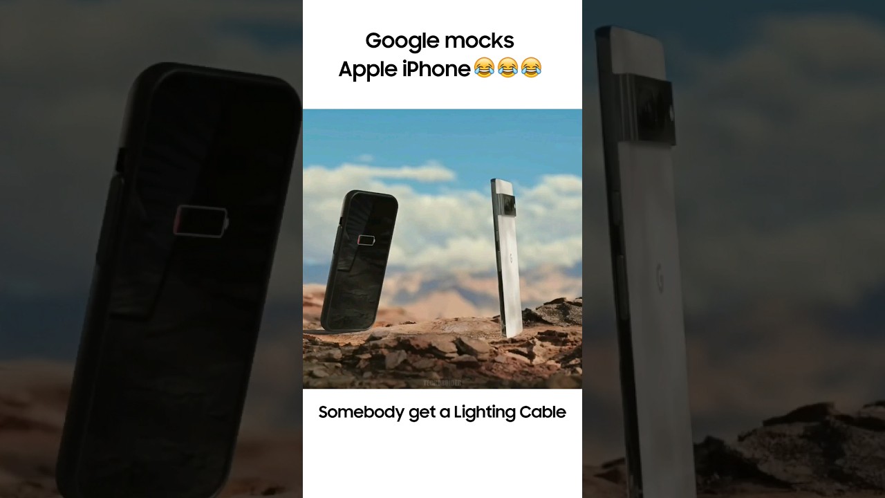 😂 Google издевается над Apple iPhone &mdash; кабель Lightning
