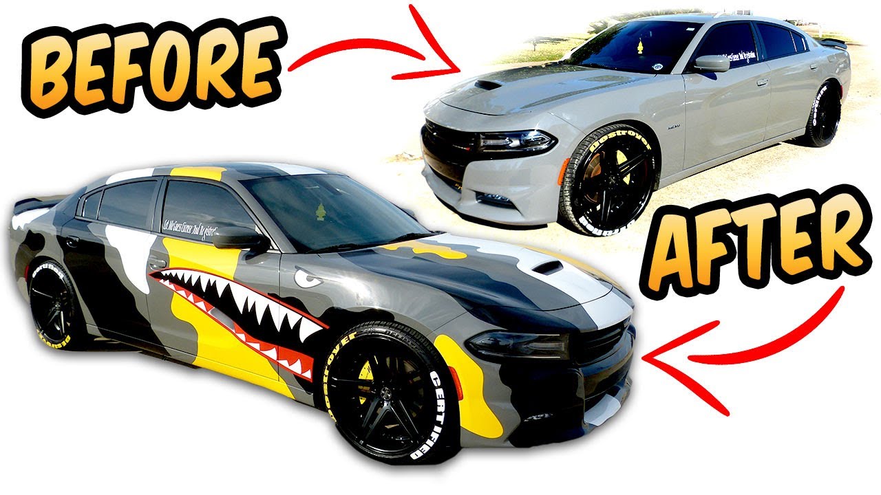 Dodge Charger Camouflage Transformation CAR WRAP