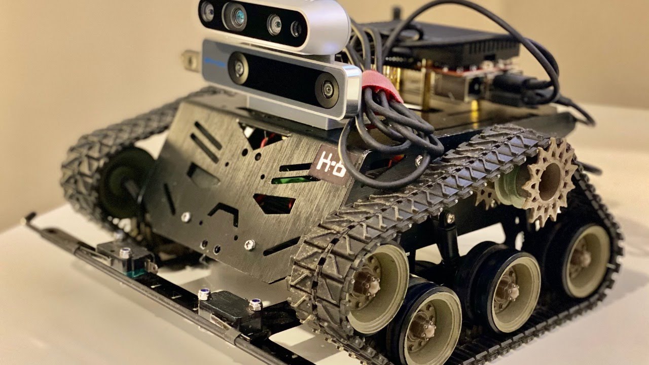 DJs Intel Realsense test robot (T265 & D435i)