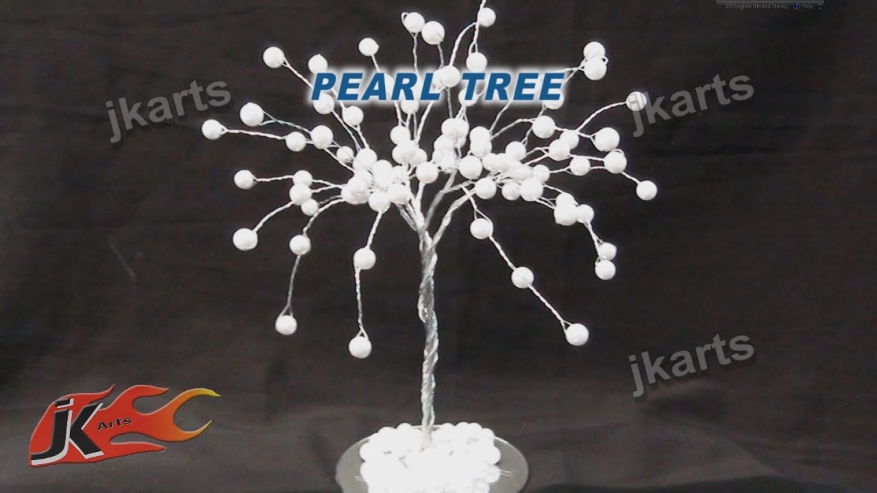 DIY Pearl Wire Tree | How to make | JK Arts 174