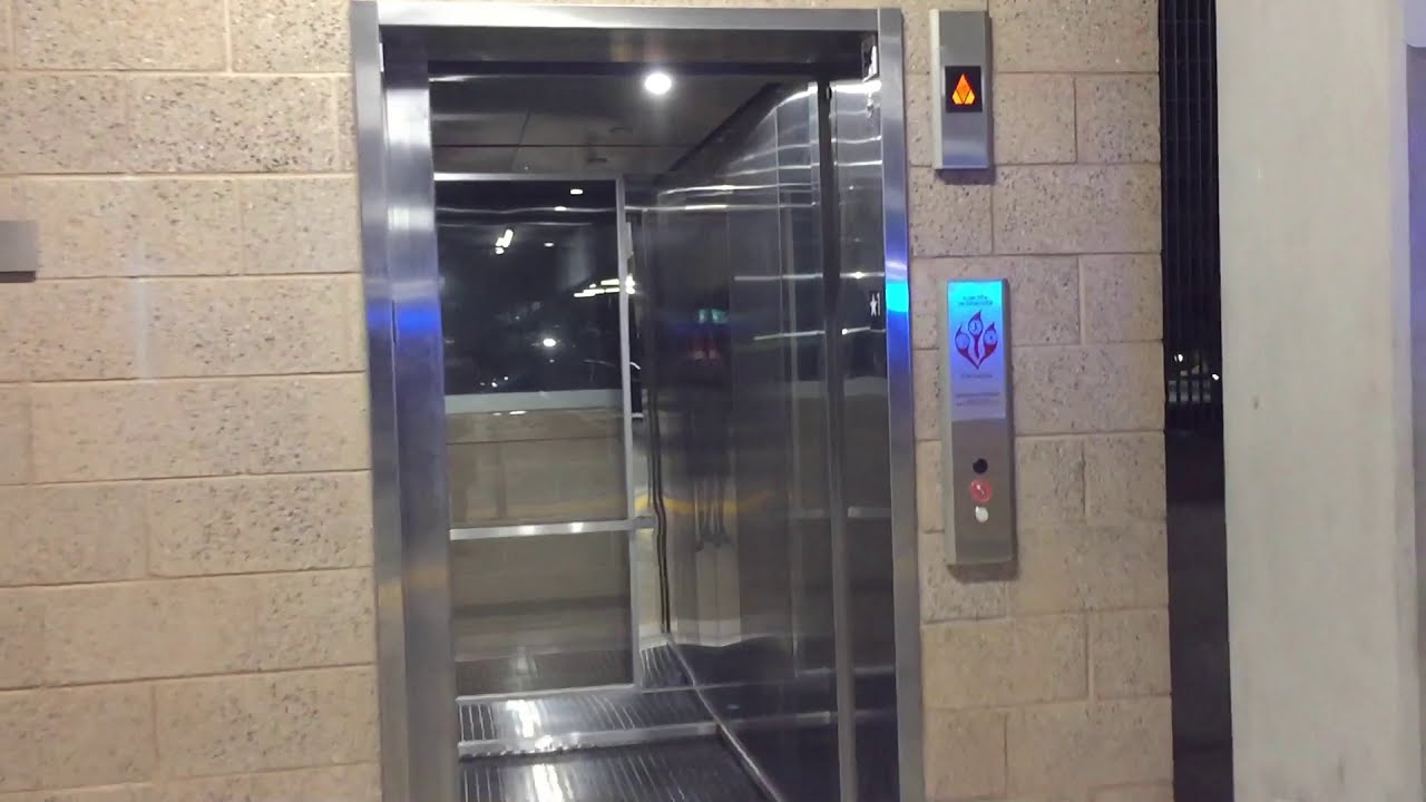 NEW KONE EcoSpace Traction Scenic Elevator @ Miramar College South Garage, San Diego, CA