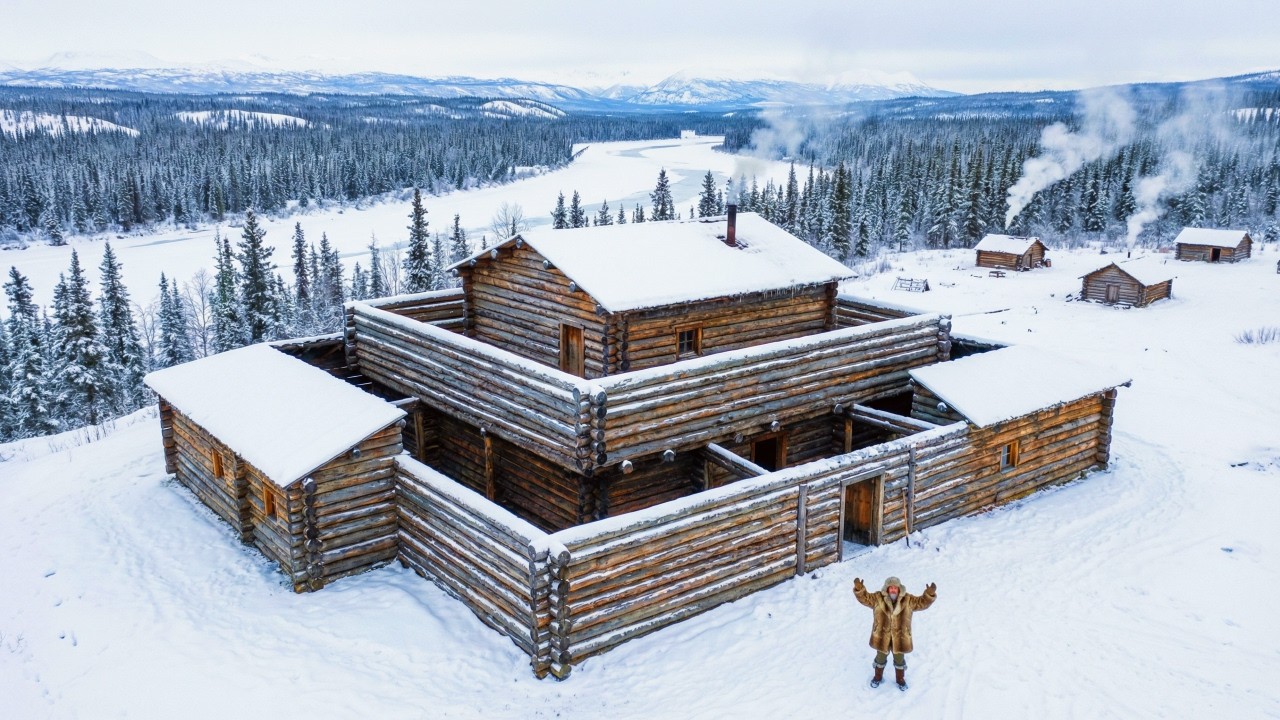 He Built Three Cabins Nested Together — Dead Air Between Each Shell Stopped the Cold