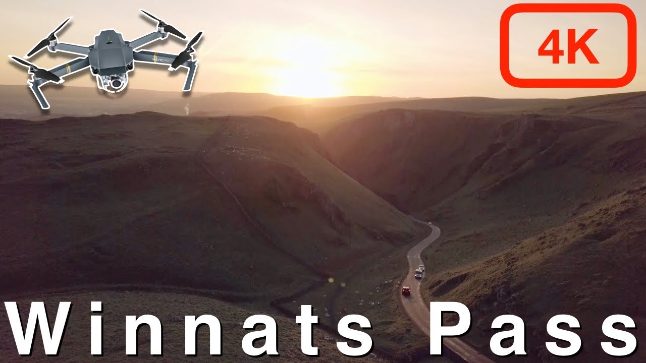 Winnats Pass Sunrise - Derbyshire - DJI Mavic Pro 4K Footage Matthew Way