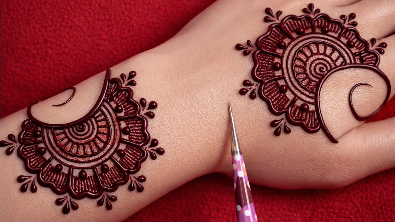 Trendy Floral Back Hand Mehndi Design 2026 | Simple Look