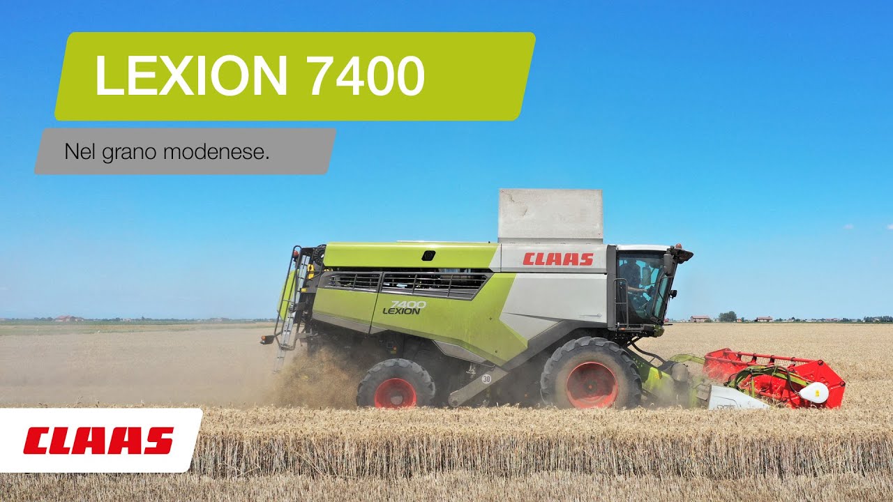 CLAAS In Campo 2020 - LEXION 7400 nel grano modenese