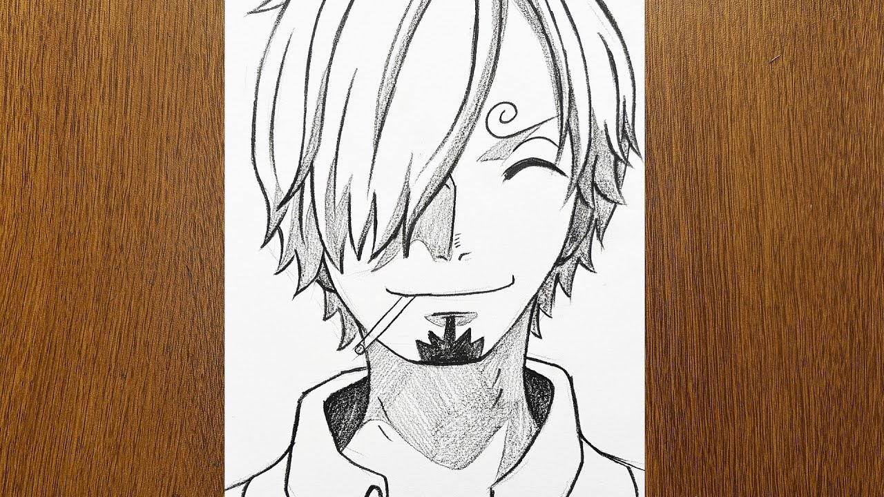 Anime Drawing Tutorial - How to Draw Sanji Step by Step