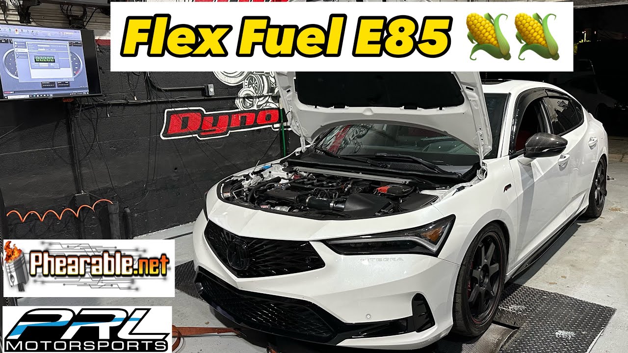 Acura Integra A-Spec 2023 года — замеры на динамометре // Комплект PRL Wi-Fi E85 Flex Fuel и Phea...