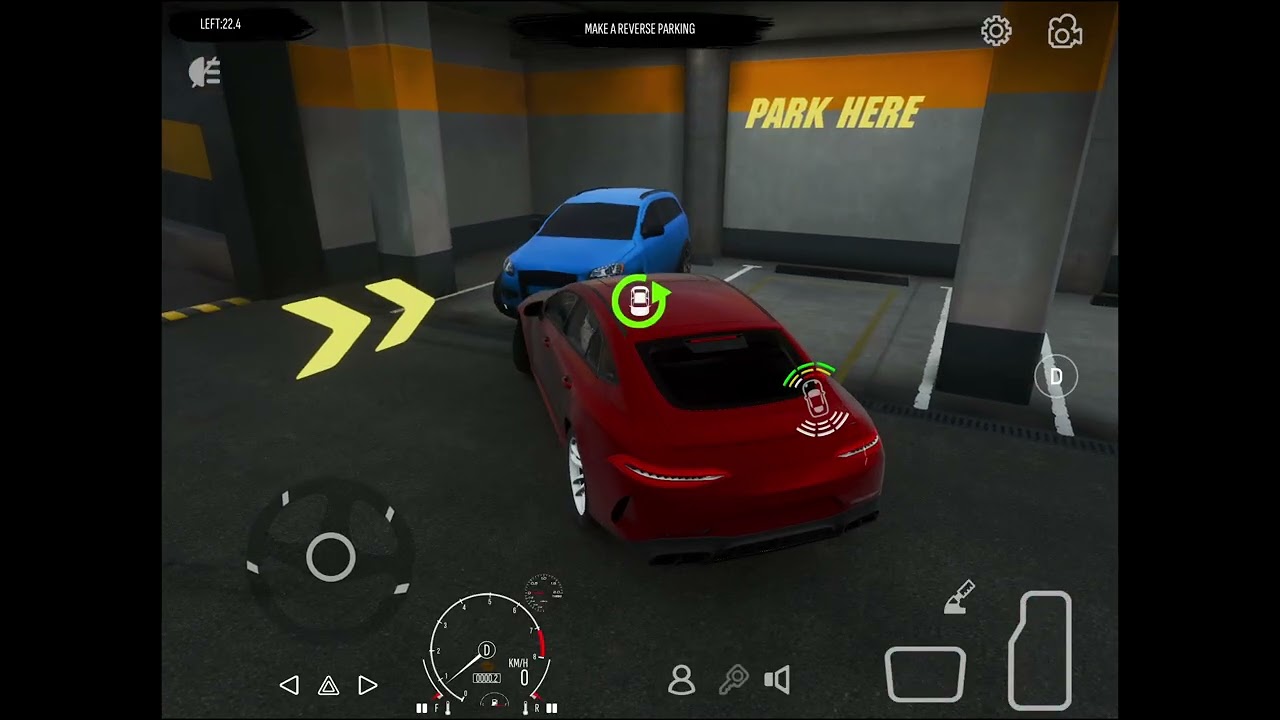 Red Sports Car City Drive 🚗🔥 | Underground Parking & Hard Parking Challenge | Car Parking Simulator