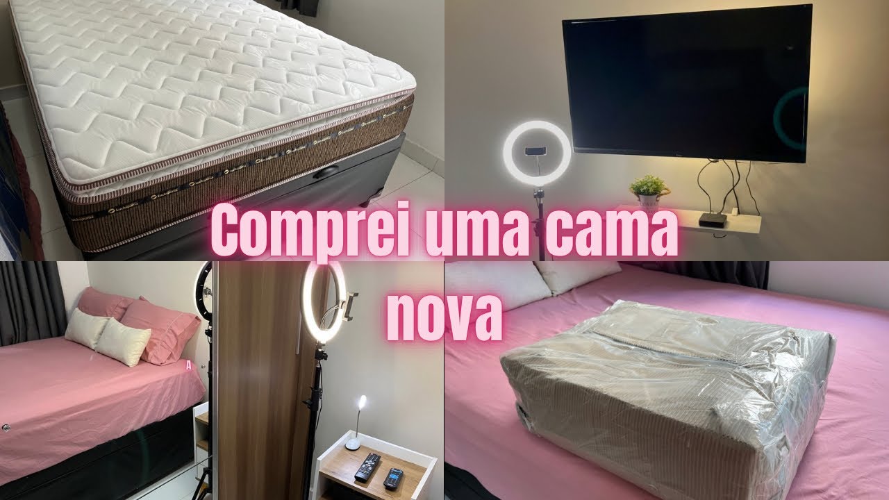 COMPREI MINHA CAMA NOVA + PUFF| Itens na SHOPEE