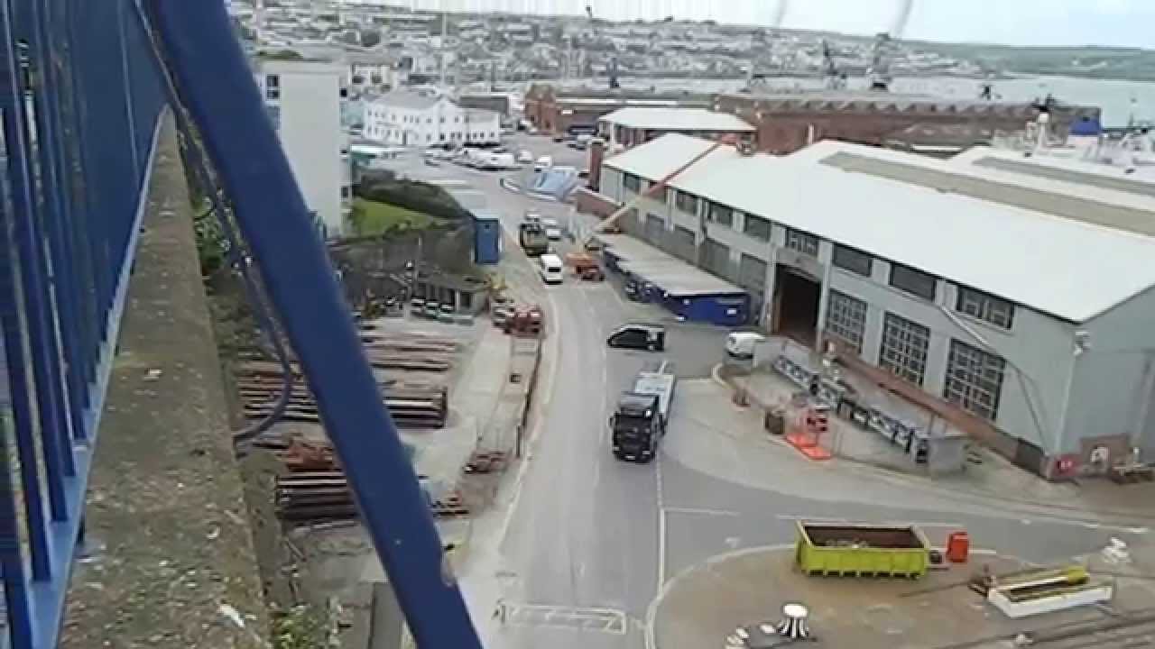 British Royal Navy (Fleet Auxiliary) Ship under repair in Falmouth Docks Cornwall UK
