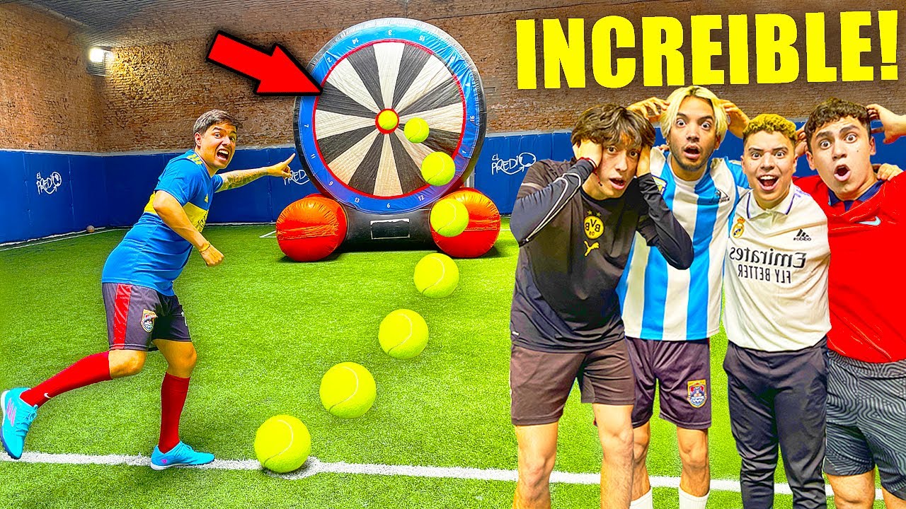 DIANA GIGANTE!! RETO DE FÚTBOL CON YOLO, NANDO, HECTORINO Y MAS!!! *EPICO*
