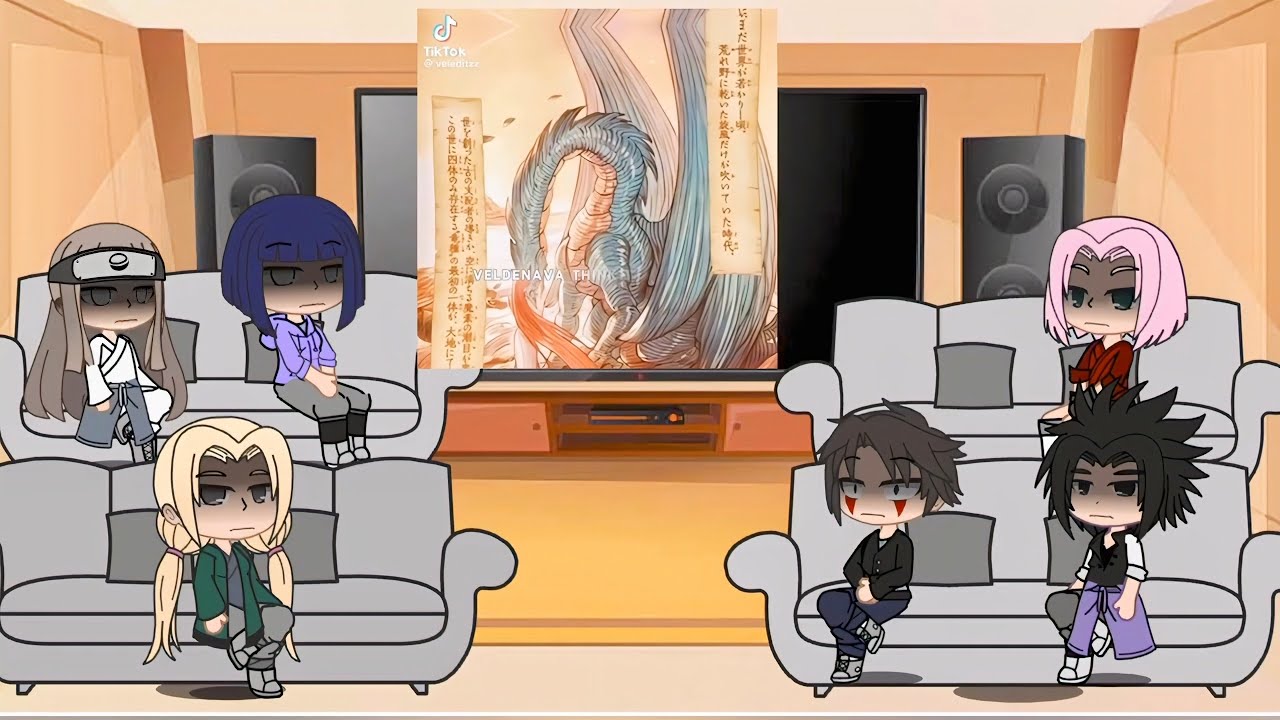 Naruto friend react to Naruto as veldanava the creater god past one(put the video in 1.5 speed)