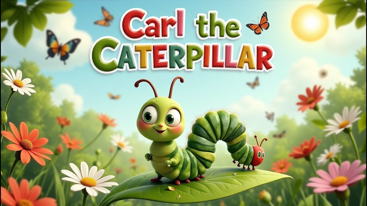 Carl the Caterpillar 🐛 | Easy English Story for Kids | Learn English | KidsLearn English Story