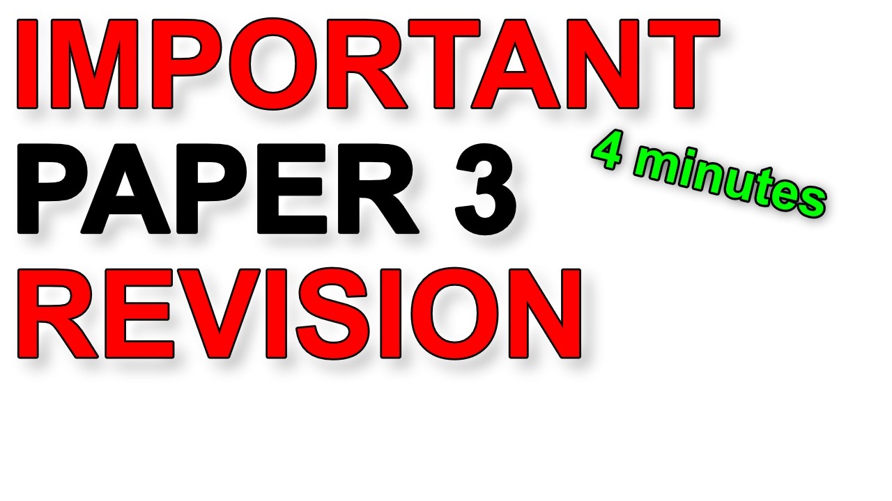 IMPORTANT Paper 3 A Level Physics Practice
