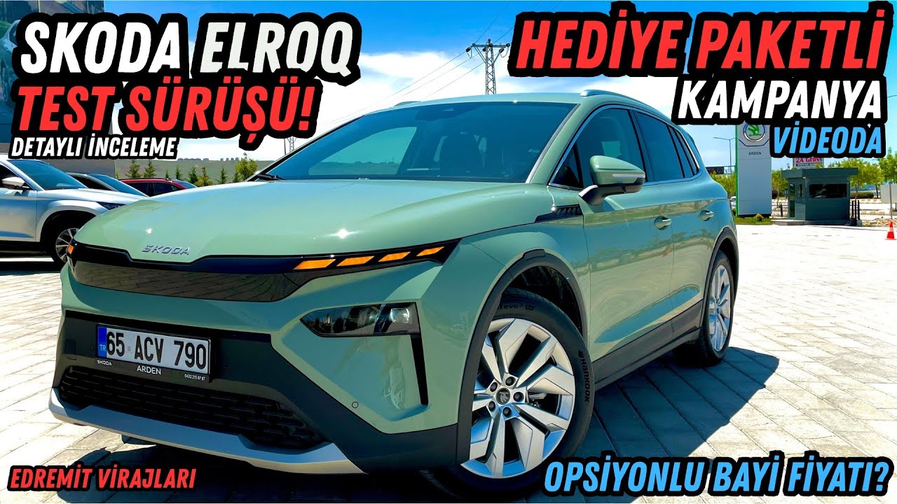 ELEKTRİKLİ SKODAYI VİRAJDA ZORLADIM | SKODA ELROQ TEST SÜRÜŞÜ DETAYLI İNCELEME | FİYATI NASIL | POV
