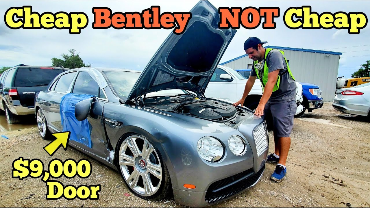 A Cheap Wrecked Bentley TWIN TURBO Showed Up at the Auction! Here's how EXPENSIVE It Is to Repair...