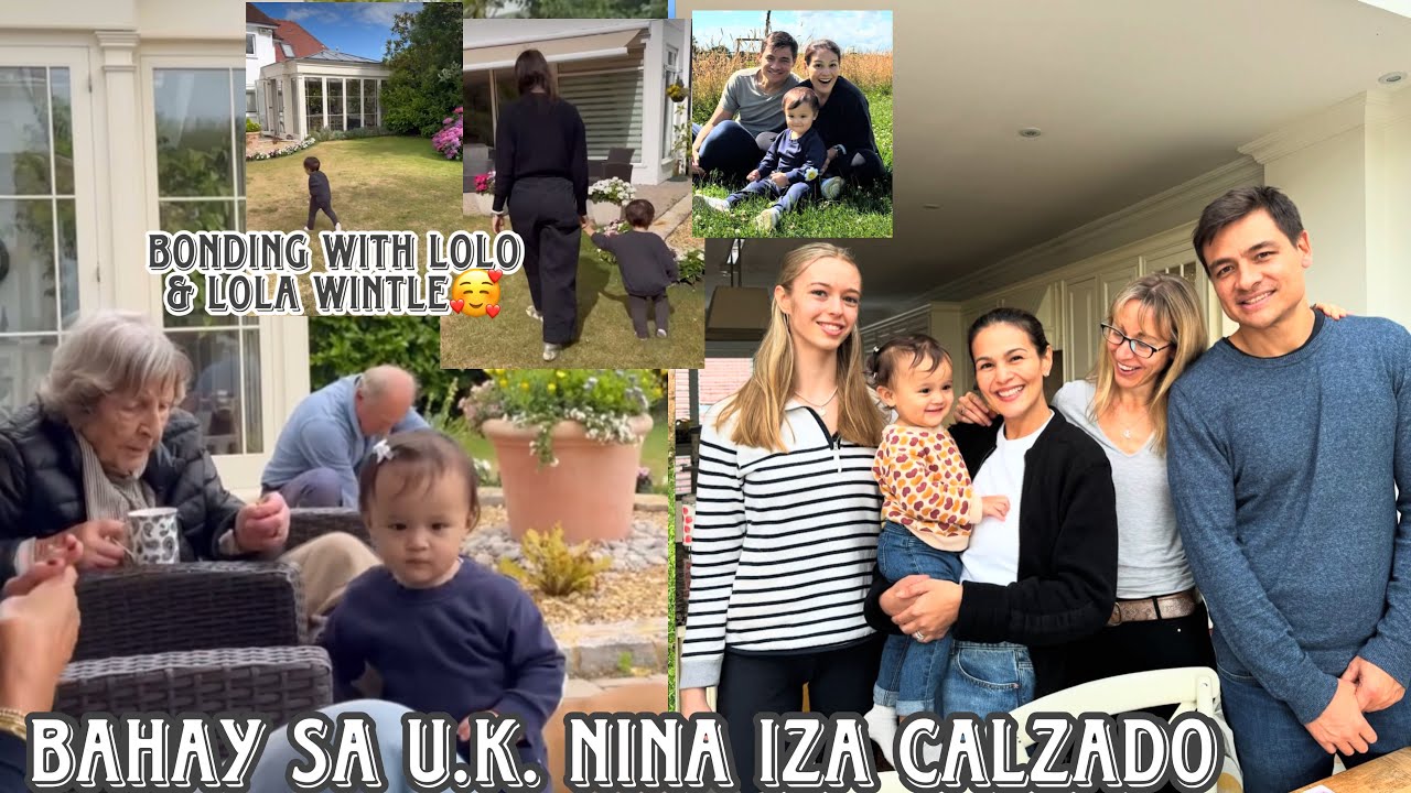 Bahay sa UK nina Iza Calzado napakafresh naman dito 😍 nakabonding ni Deia ang lolo at lola niya dito