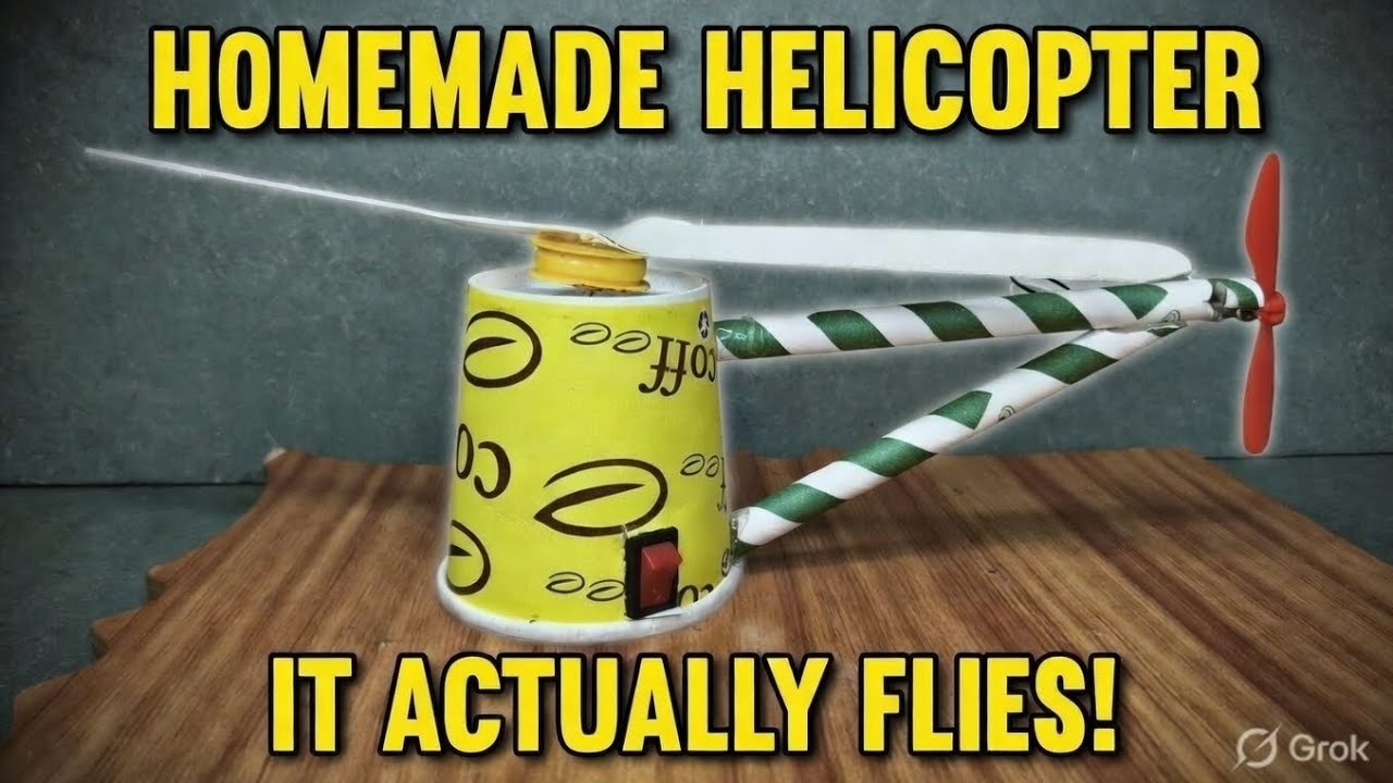 😱Homemade Helicopter🚁 |wait for last 🔥|#experimnent #diy #trending 
