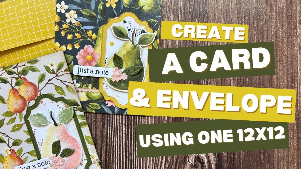 Create a Pocket Card & Envelope from One 12x12