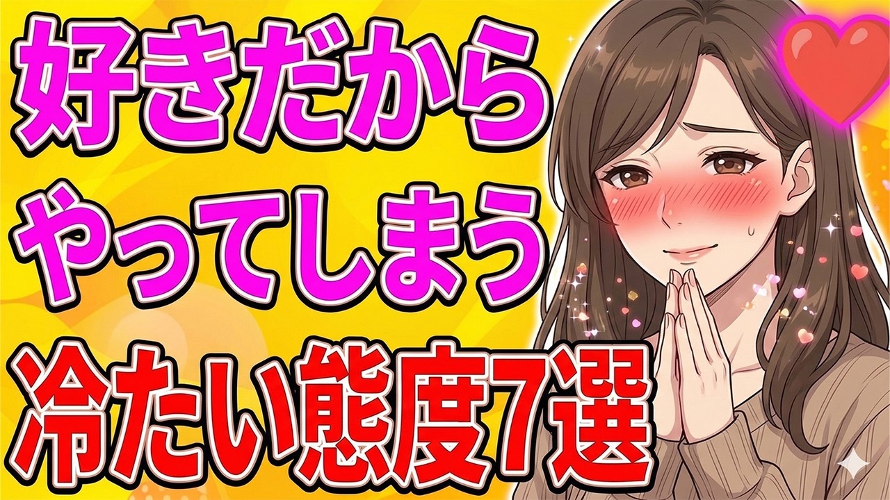 【本当は好き】人妻が好きだからこそ男性にやってしまう冷たい態度7選