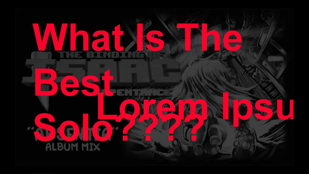 top five guitar solos IN the binding of isaac!!!!!!!!!!