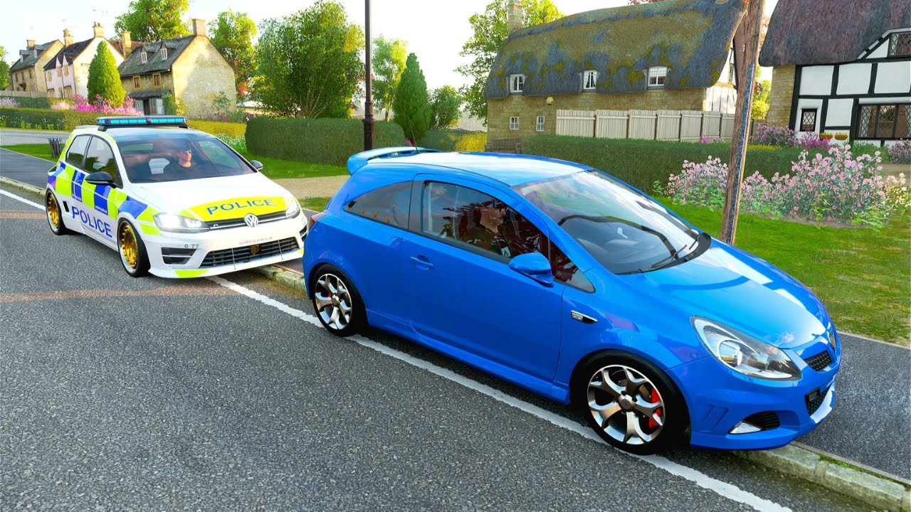 Corsa VXR 350BHP vs Police Survive the Hunt #1 Forza Horizon 4
