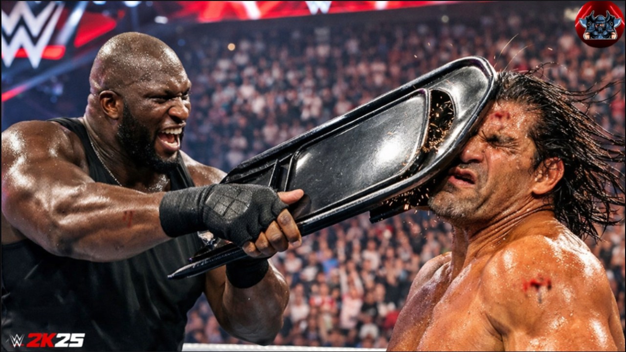 WWE 2K25 - Полный матч Грейт Хали против Омоса на WWE SmackDown WrestleMania