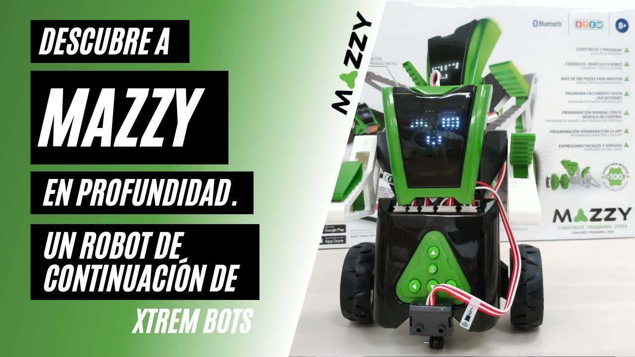 ✅ Robot Mazzy de Xtrem bots - Material divertido y educativo para avanzar con la robótica. STEM