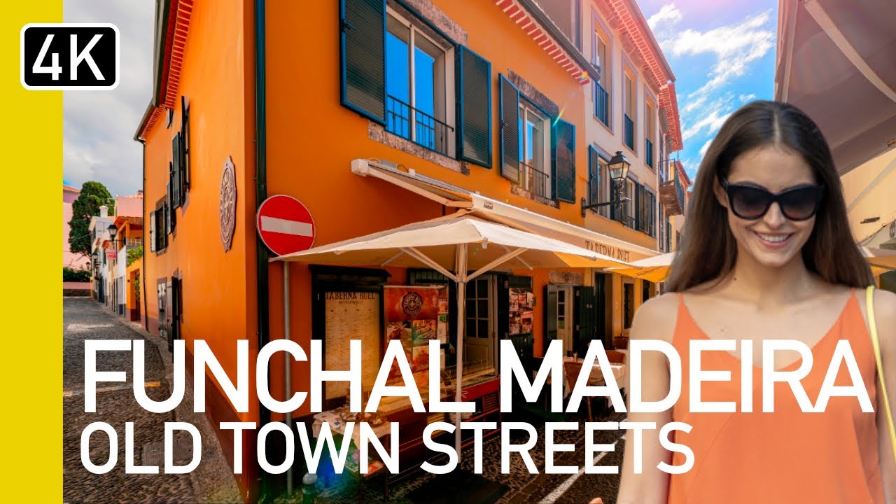 Funchal, Madeira Old Town - What's it like? 4k Walking Tour