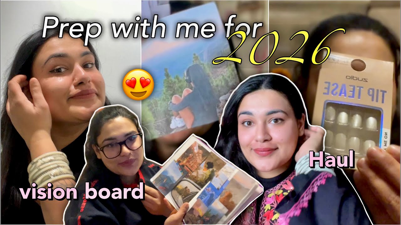 Prep with me for 2026 😍Vision Board, Planner Setup, Shopping Haul 