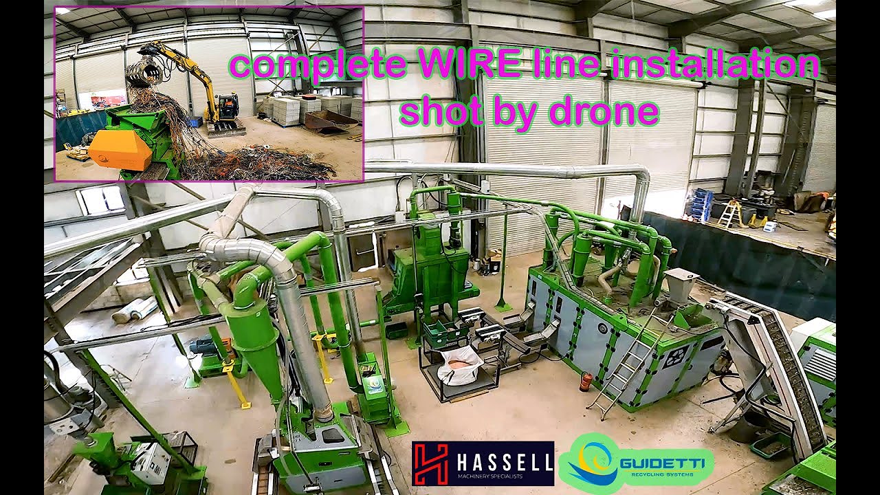 WIRE PRO 2000 Guidetti Recycling plant - installation and start-up in UK