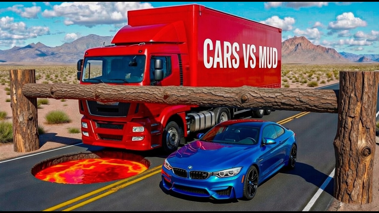 Cars vs Pipe Line Trap vs DEEP LAVA PIT | Fails & Crashes in BeamNG.drive #10