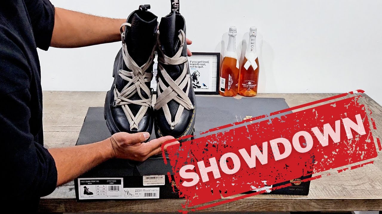 DMXL vs. Quad: Can the New Megalace Rick Owens Dr. Martens Compete?