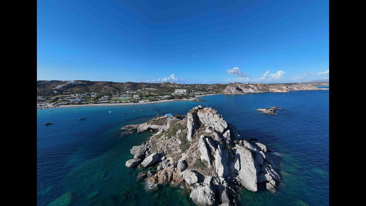 Agios Stefanos Beach summer 2024, Kos island Greece | DJI Mini 4 PRO | HDR