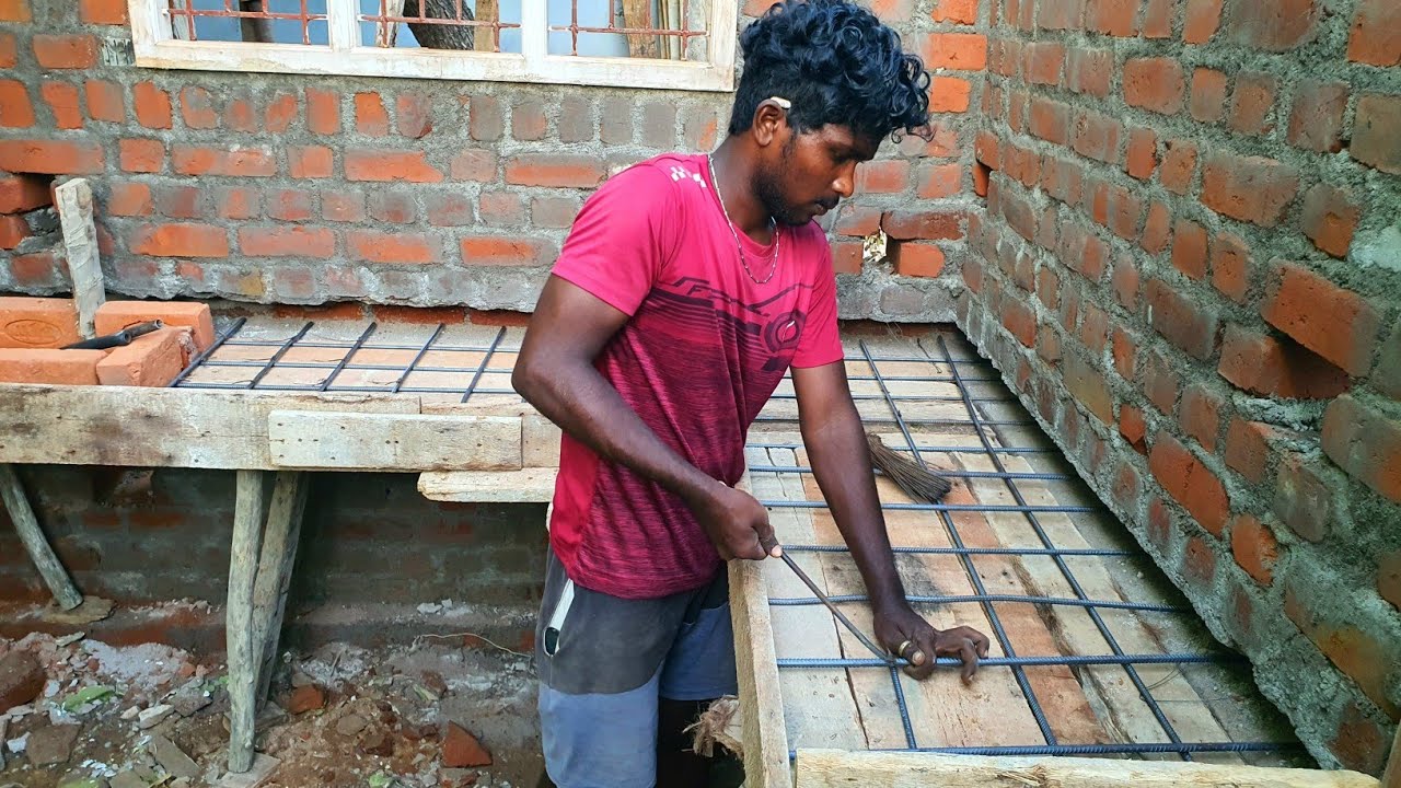 Wow!Kitchen Table Installation-Reinforcement Kitchen Slab on Perfectly using by sand and cement