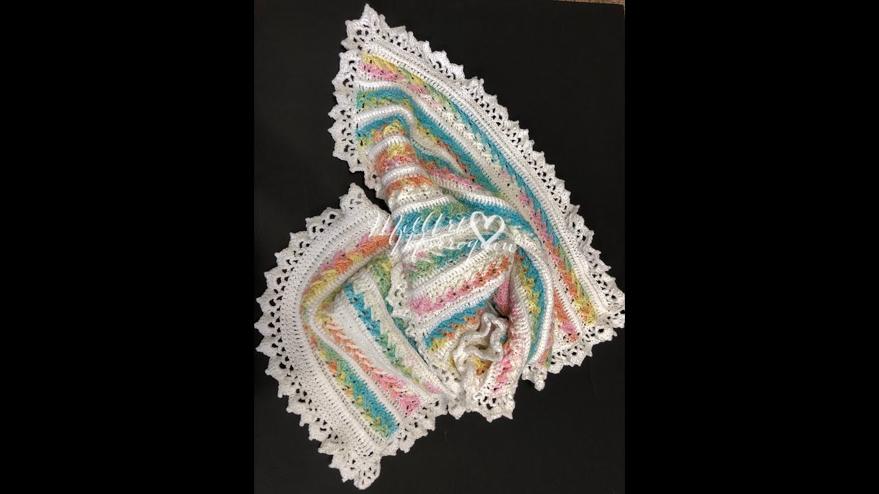 Colcha Manta Crochet Reversible  (cc)