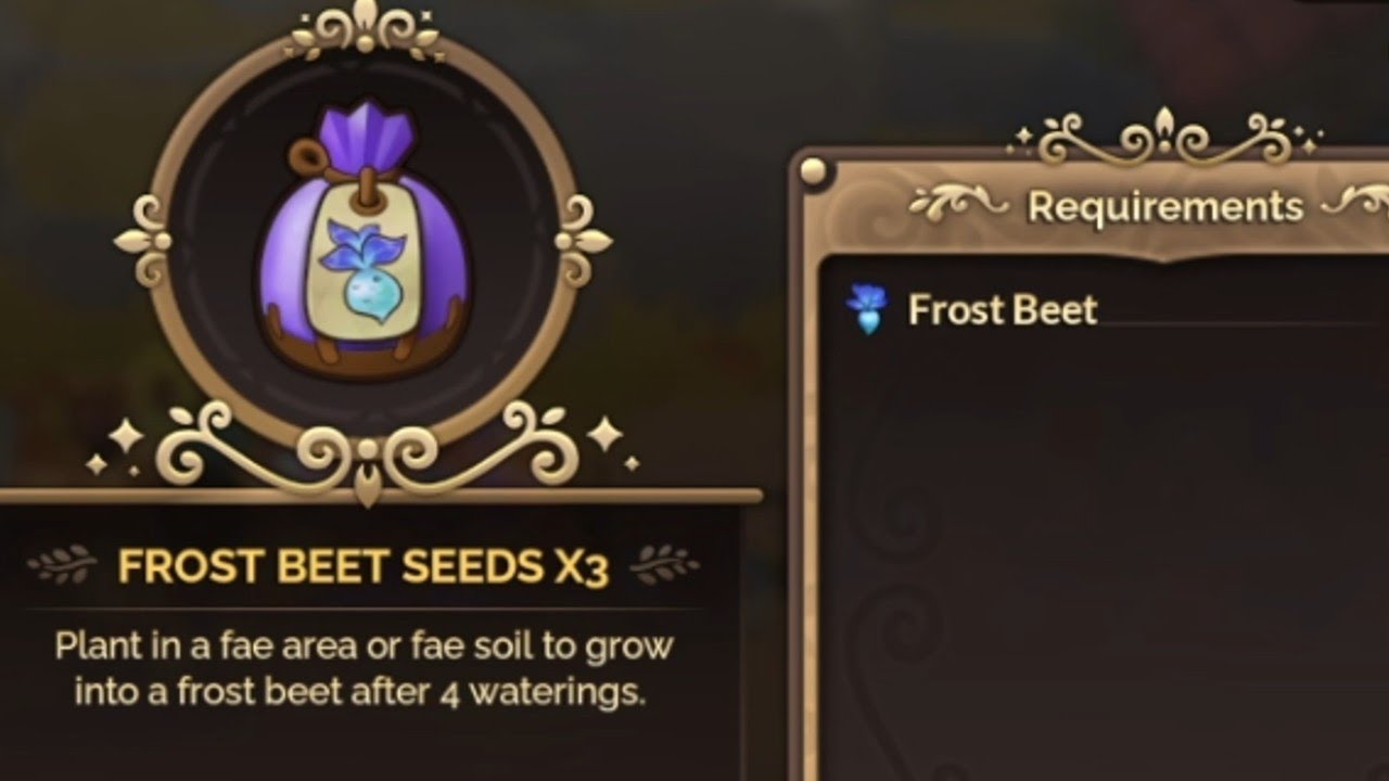 How to Make Frost Beet Seeds in Fae Farm