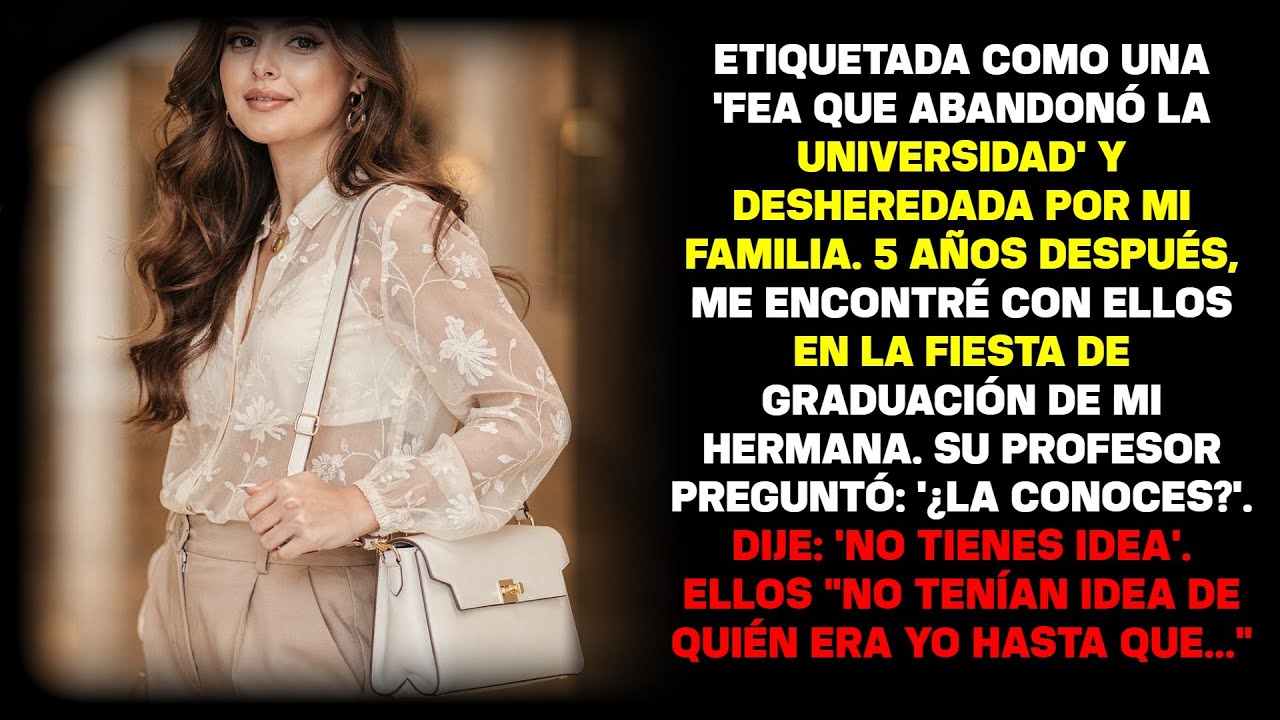 Familia me llamó feo y me echó por dejar la uni – Hasta que aparecí en graduación de hermana