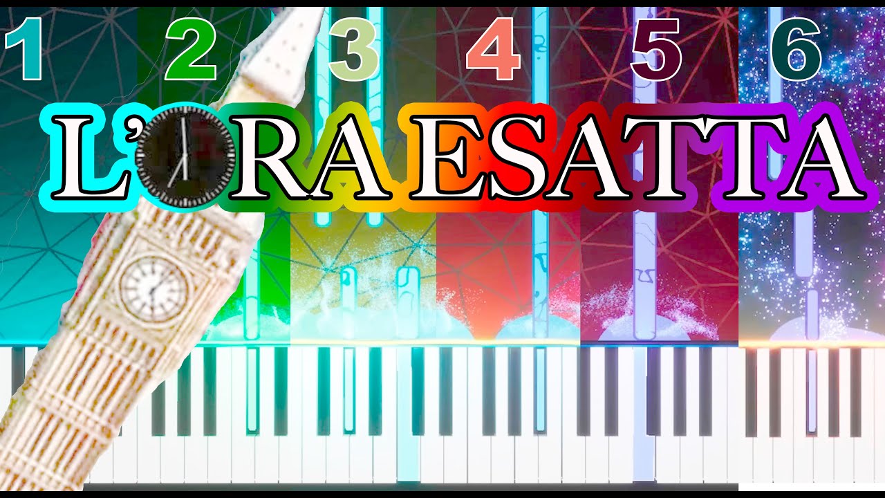 L'ORA ESATTA da molto facile ✅ a IMPOSSIBILE 💥🎹 + DOWNLOAD SPARTITO *in descrizione*