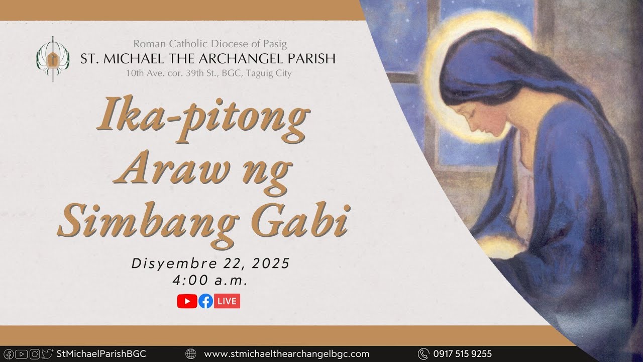 LIVE I Ika-pitong Araw ng Simbang Gabi