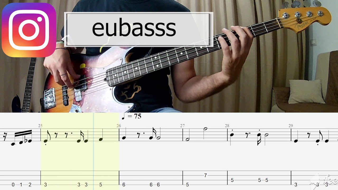 George Michael - Careless Whisper BASS COVER + PLAY ALONG TAB + SCORE
