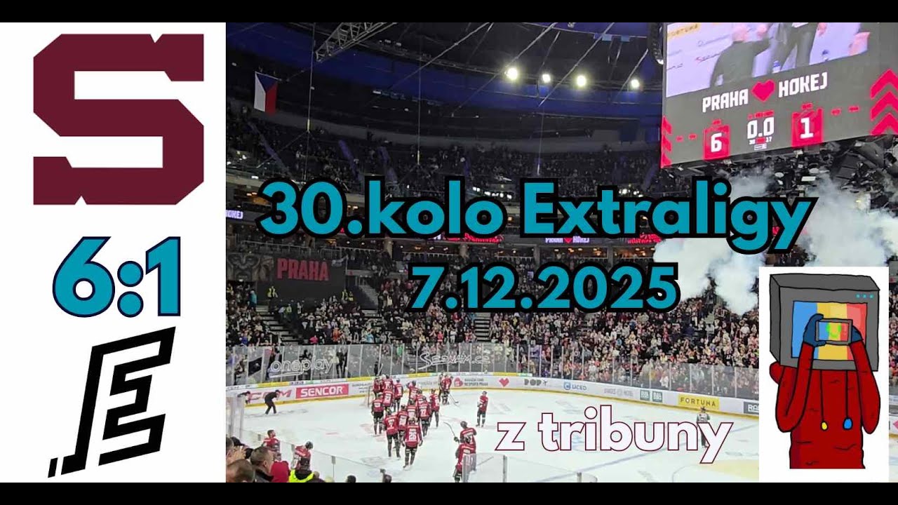 HC Sparta Praha &ndash; Karlovy Vary 6:1 | Spartansk&aacute; krev 2025 | 30. kolo Extraligy