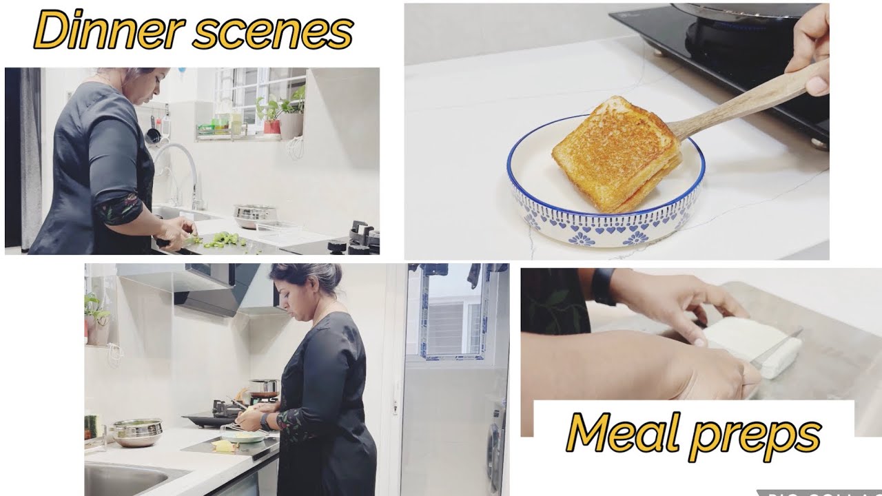 My Evening routine| Dinner scenes | paneer sandwich recipe | Meal preps for next day#lavanyasaivlogs