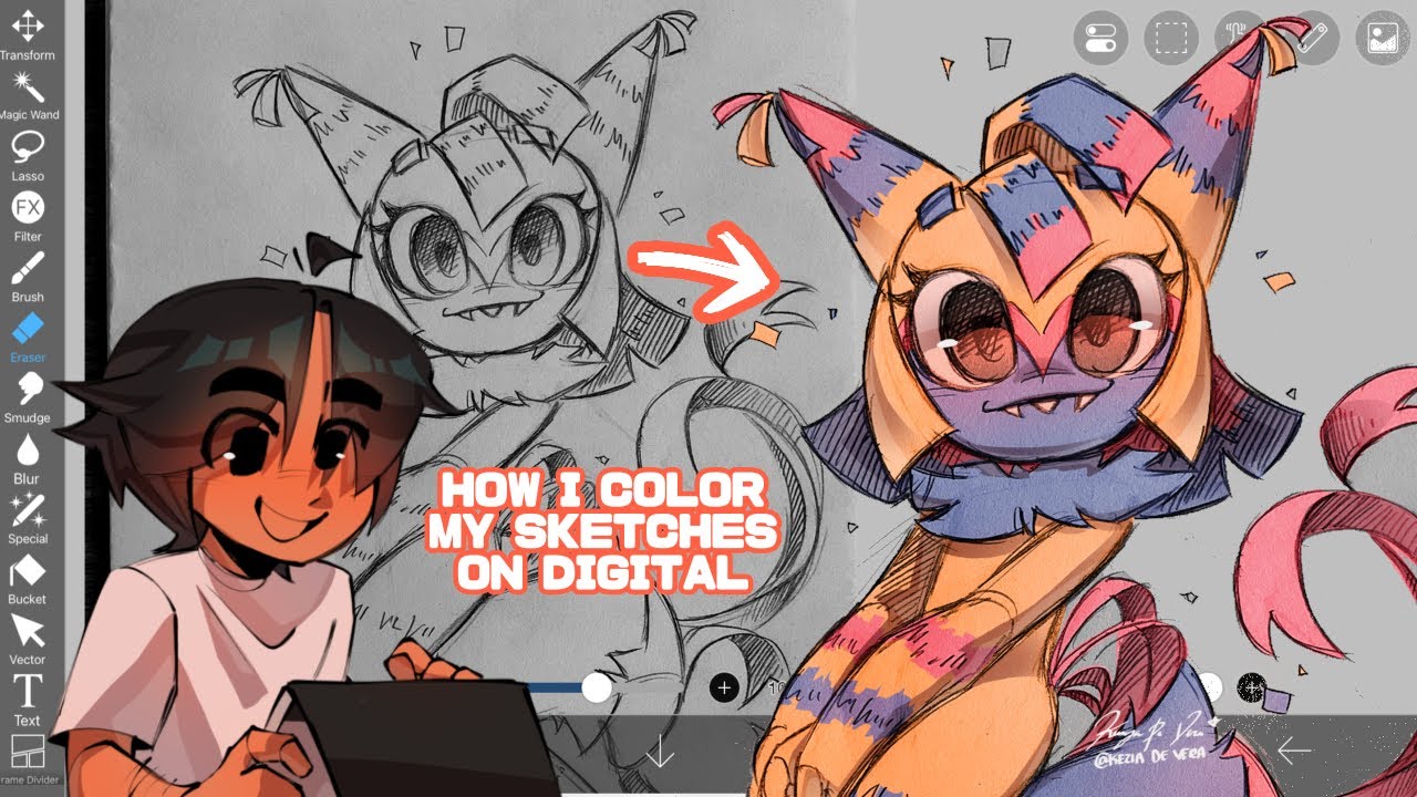 Short Art Process + Tutorial (ft. Yatta from Dandy's World)✨