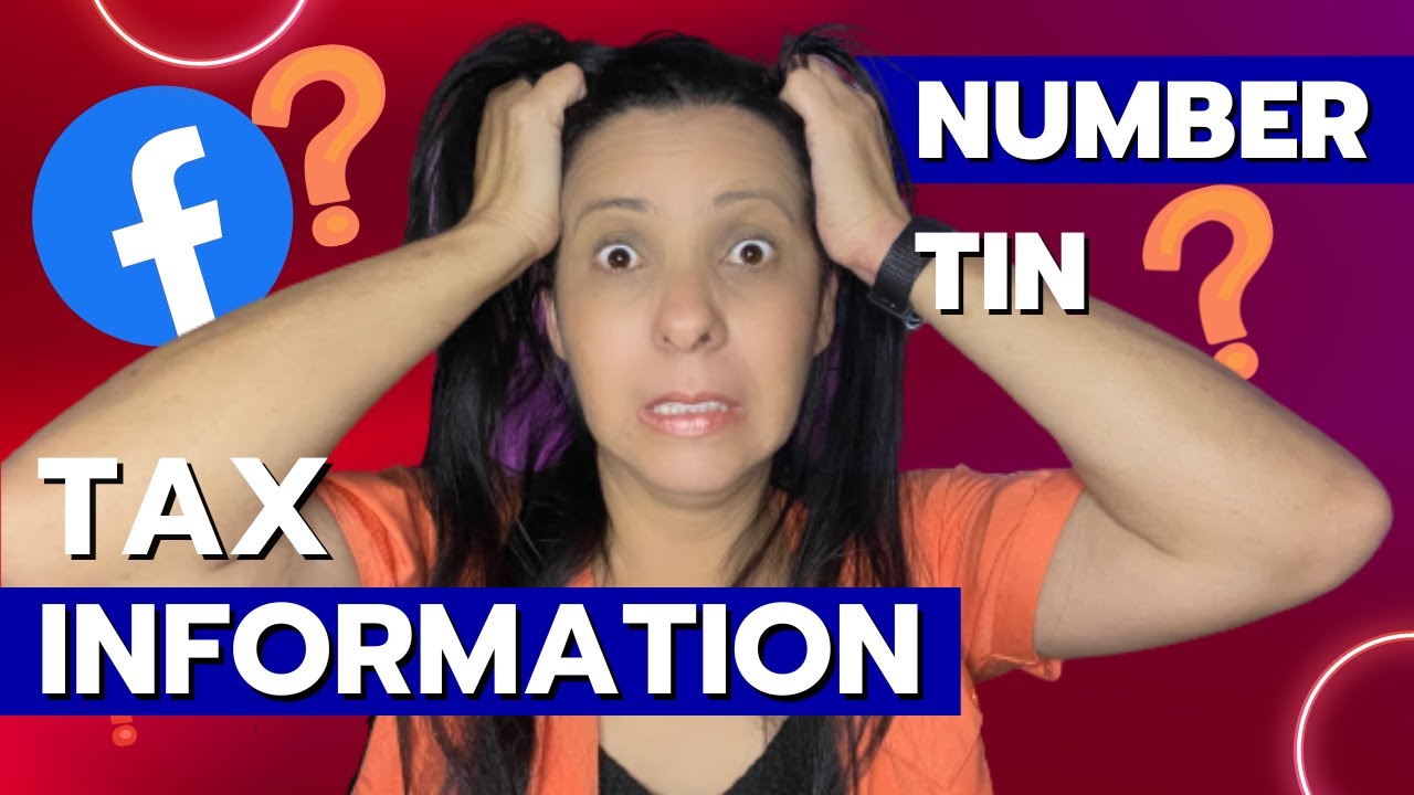 O QUE É TAX INFORMATION E TIN DO FACEBOOK MONETIZAÇAO | Passo a Passo